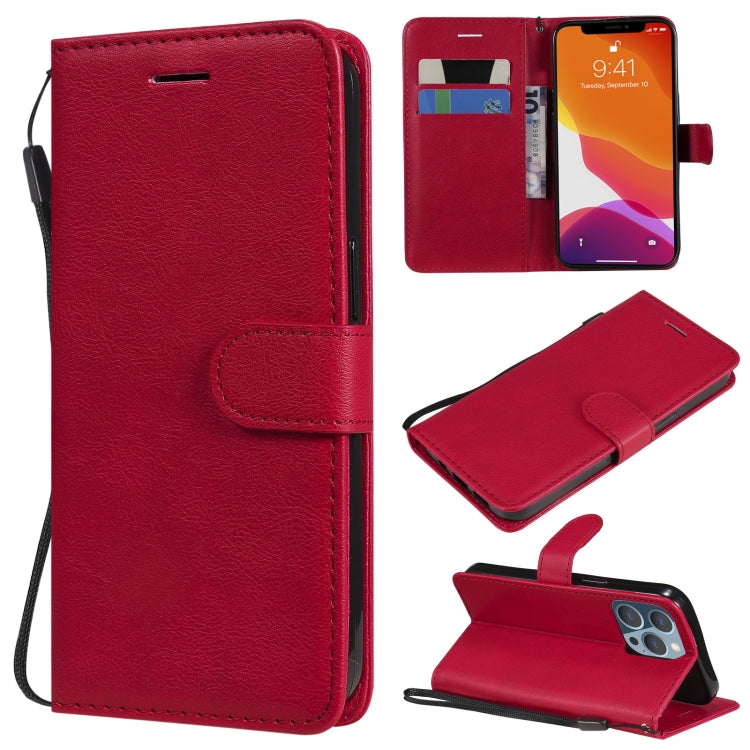 Pure Color Horizontal Flip Leather Case with Holder & Card Slots & Wallet & Lanyard, For iPhone 13 mini, For iPhone 13, For iPhone 13 Pro, For iPhone 13 Pro Max