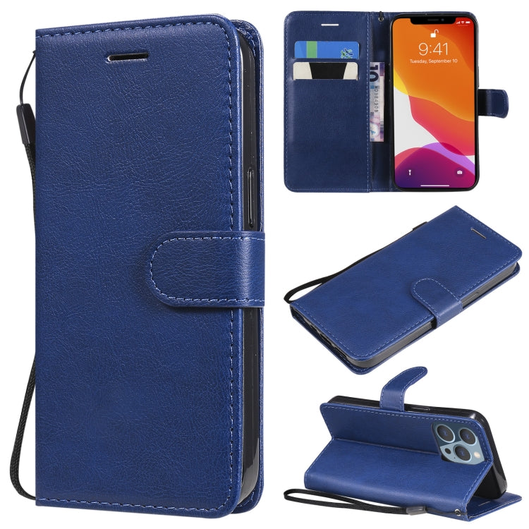 Pure Color Horizontal Flip Leather Case with Holder & Card Slots & Wallet & Lanyard, For iPhone 13 mini, For iPhone 13, For iPhone 13 Pro, For iPhone 13 Pro Max