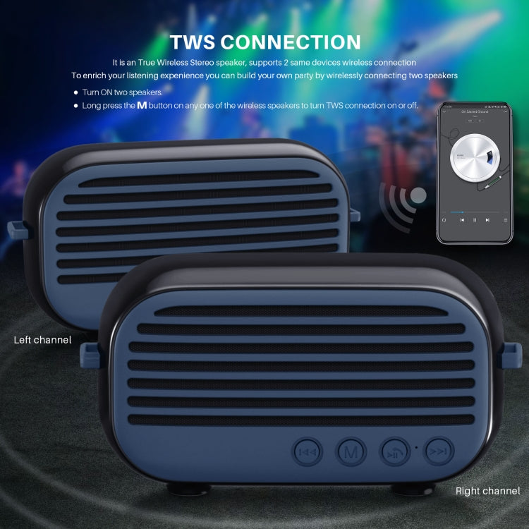 New Rixing NR-3000M Bluetooth 5.0 Portable Karaoke Wireless Bluetooth Speaker with Microphone & Shoulder Strap, NR-3000M(Blue), NR-3000M(Green), NR-3000M(Black), NR-3000M(Red)