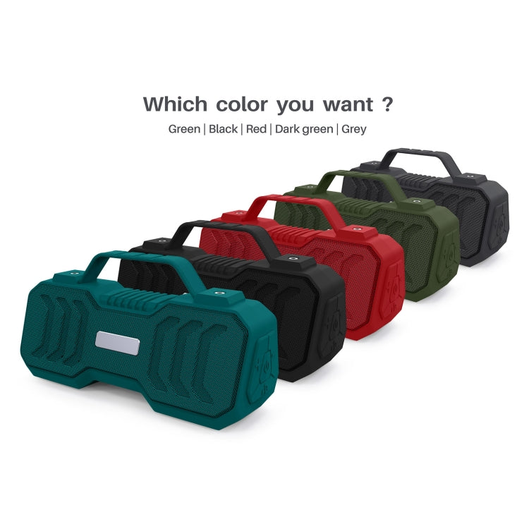 New Rixing NR-4500M Bluetooth 5.0 Portable Outdoor Karaoke Wireless Bluetooth Speaker with Microphone, NR-4500M(Grey), NR-4500M(Black), NR-4500M(Red), NR-4500M(Green), NR-4500M(Dark Green)
