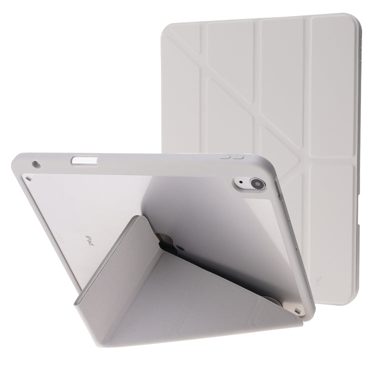 Deformation Transparent Acrylic Horizontal Flip PU Leather Case with Multi-folding Holder & Sleep / Wake-up Function & Pen Slot, For iPad Pro 11.0 2021 / 2020 / 2018, For iPad Air 2022 / 2020 10.9, For iPad 9.7 2017 / 2018 / Pro 9.7                    ...