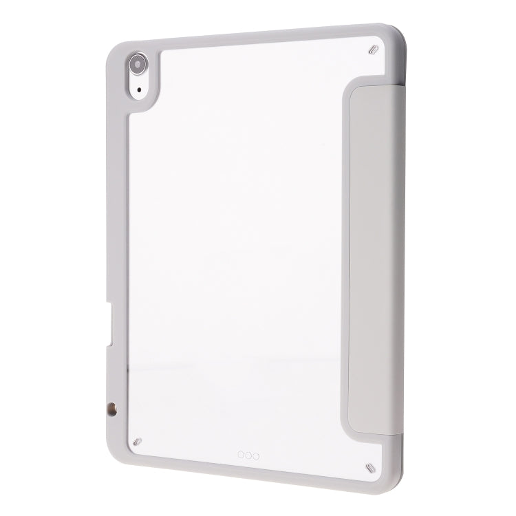 Étui à rabat horizontal en cuir PU transparent et déformable, avec support multi-plis, fonction veille/réveil et emplacement pour stylet, pour iPad Air 2022/2020 10.9, iPad Pro 11.0 2021/2020/2018, iPad 9.7 2017/2018/Pro 9.7