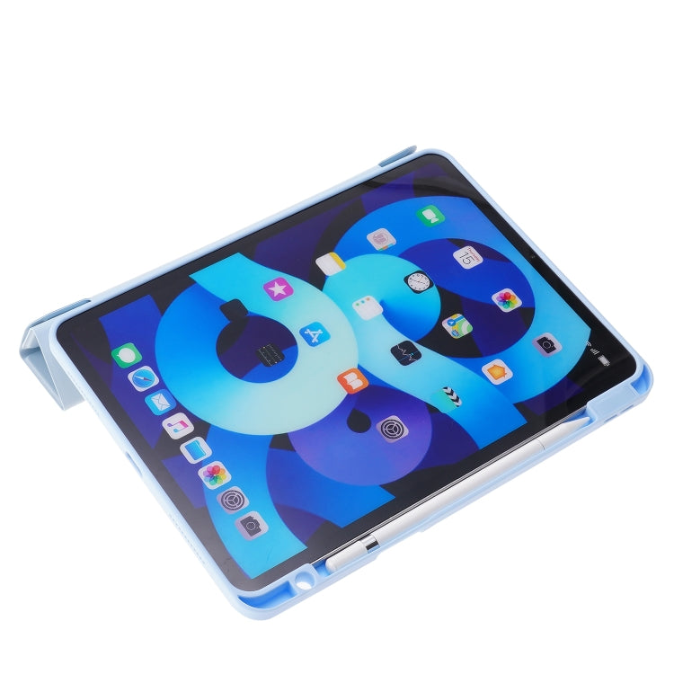Étui à rabat horizontal en cuir PU transparent et déformable, avec support multi-plis, fonction veille/réveil et emplacement pour stylet, pour iPad Air 2022/2020 10.9, iPad Pro 11.0 2021/2020/2018, iPad 9.7 2017/2018/Pro 9.7