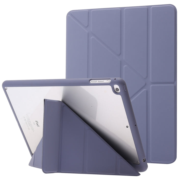 Deformation Transparent Acrylic Horizontal Flip PU Leather Case with Multi-folding Holder & Sleep / Wake-up Function & Pen Slot, For iPad Pro 11.0 2021 / 2020 / 2018, For iPad Air 2022 / 2020 10.9, For iPad 9.7 2017 / 2018 / Pro 9.7                    ...
