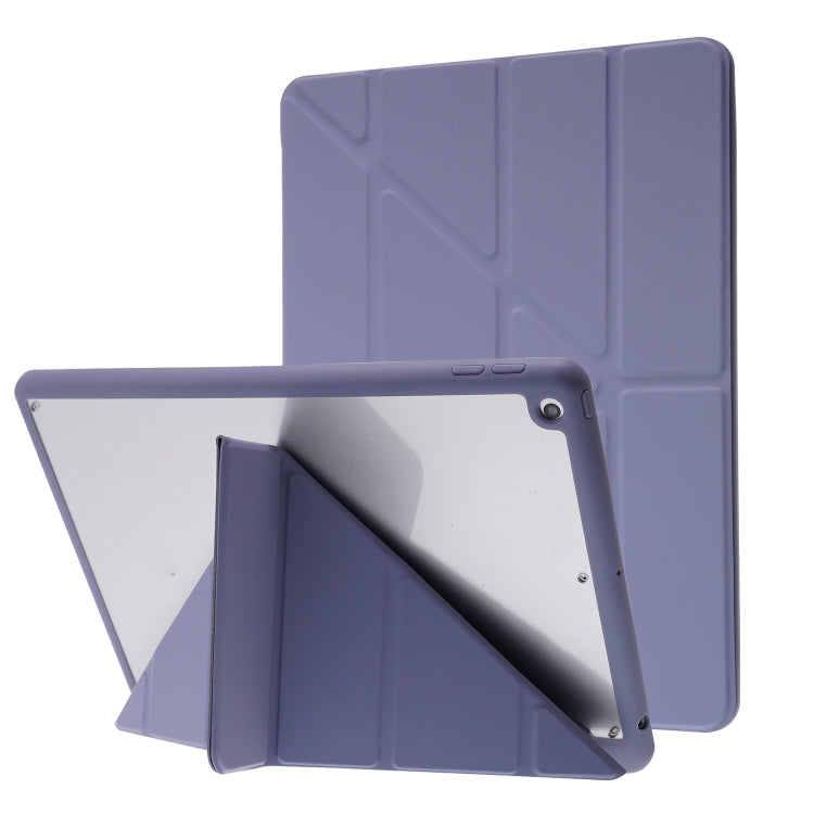 Étui à rabat horizontal en cuir PU transparent et déformable, avec support multi-plis, fonction veille/réveil et emplacement pour stylet, pour iPad Air 2022/2020 10.9, iPad Pro 11.0 2021/2020/2018, iPad 9.7 2017/2018/Pro 9.7
