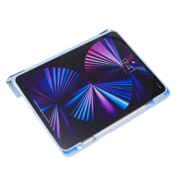 Deformation Transparent Acrylic Horizontal Flip PU Leather Case with Multi-folding Holder & Sleep / Wake-up Function & Pen Slot, For iPad Pro 11.0 2021 / 2020 / 2018, For iPad Air 2022 / 2020 10.9, For iPad 9.7 2017 / 2018 / Pro 9.7                    ...