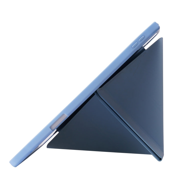 Deformation Transparent Acrylic Horizontal Flip PU Leather Case with Multi-folding Holder & Sleep / Wake-up Function & Pen Slot, For iPad Pro 11.0 2021 / 2020 / 2018, For iPad Air 2022 / 2020 10.9, For iPad 9.7 2017 / 2018 / Pro 9.7                    ...