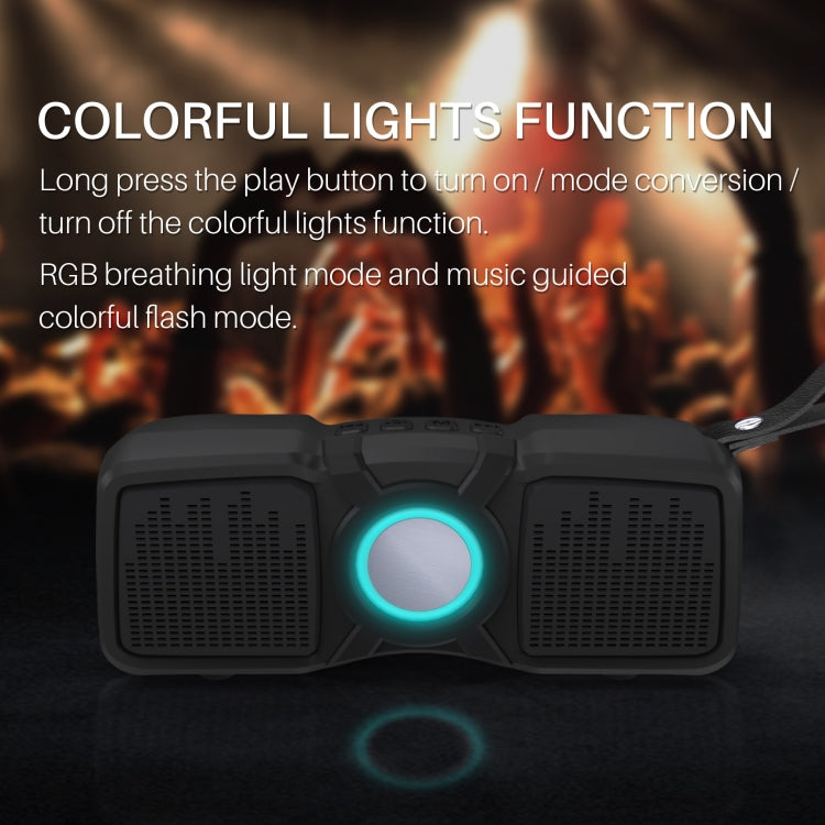 New Rixing NR-9011 Bluetooth 5.0 Portable Outdoor Wireless Bluetooth Speaker, NR-9011(Black), NR-9011(Yellow), NR-9011(Grey), NR-9011(Blue)