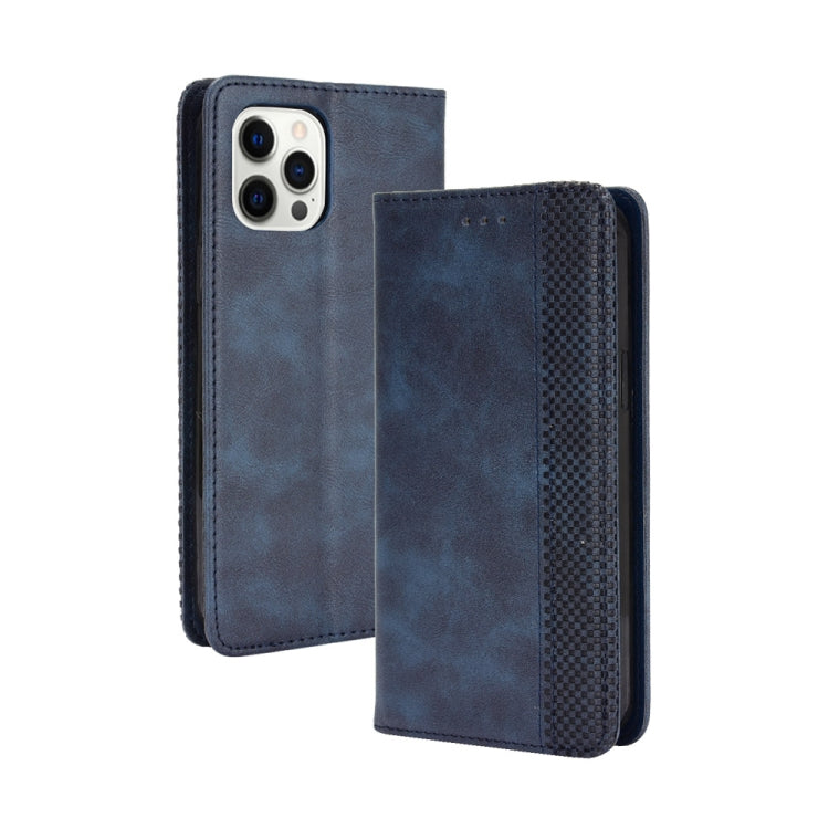 Magnetic Buckle Retro Pattern Horizontal Flip Leather Case with Holder & Card Slot & Wallet, For iPhone 13 mini, For iPhone 13, For iPhone 13 Pro, For iPhone 13 Pro Max