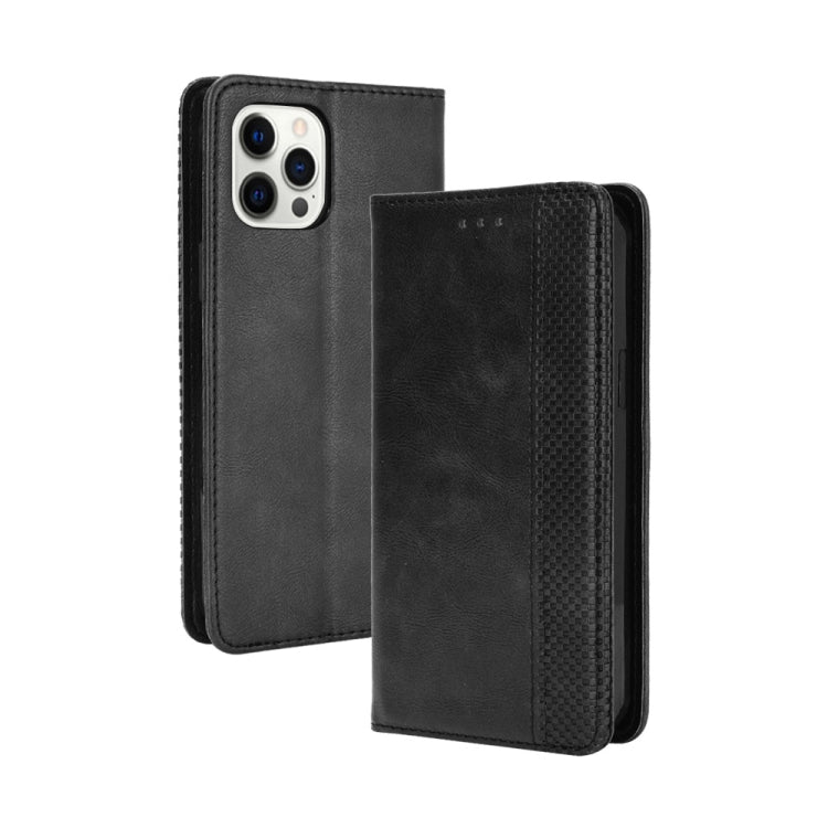 Magnetic Buckle Retro Pattern Horizontal Flip Leather Case with Holder & Card Slot & Wallet, For iPhone 13 mini, For iPhone 13, For iPhone 13 Pro, For iPhone 13 Pro Max