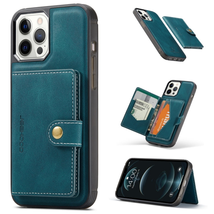 JEEHOOD Retro Magnetic Detachable Protective Case with Wallet & Card Slot & Holder