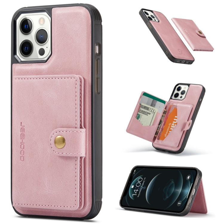 JEEHOOD Retro Magnetic Detachable Protective Case with Wallet & Card Slot & Holder
