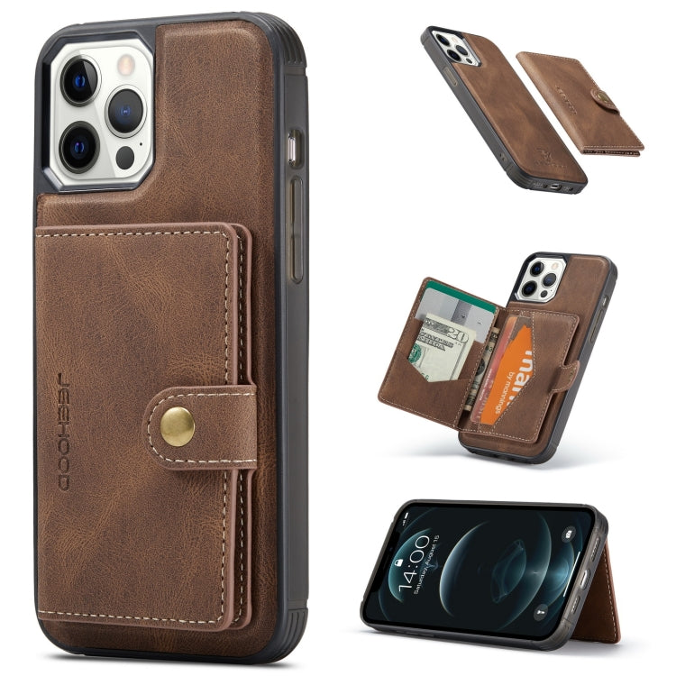JEEHOOD Retro Magnetic Detachable Protective Case with Wallet & Card Slot & Holder