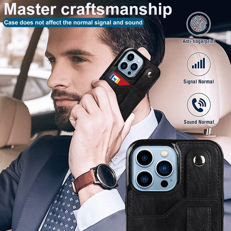 Crazy Horse Texture Shockproof TPU + PU Leather Case with Card Slot & Wrist Strap Holder, For iPhone 13 Pro Max, For iPhone 12 mini, For iPhone 12 / 12 Pro