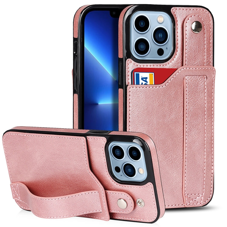 Crazy Horse Texture Shockproof TPU + PU Leather Case with Card Slot & Wrist Strap Holder, For iPhone 13 Pro Max, For iPhone 12 mini, For iPhone 12 / 12 Pro