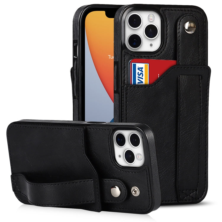 Crazy Horse Texture Shockproof TPU + PU Leather Case with Card Slot & Wrist Strap Holder, For iPhone 11 Pro Max, For iPhone X / XS, For iPhone XR