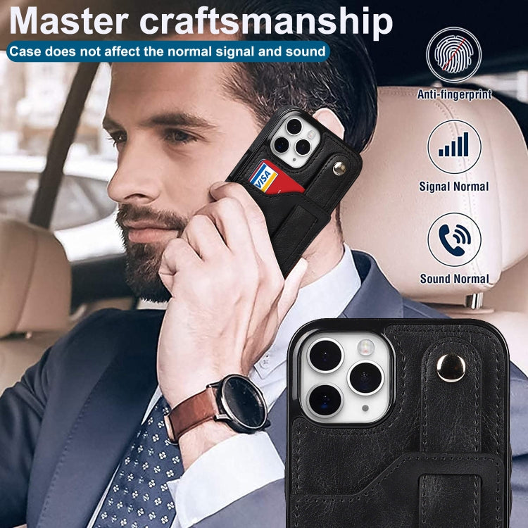 Crazy Horse Texture Shockproof TPU + PU Leather Case with Card Slot & Wrist Strap Holder, For iPhone 11 Pro Max, For iPhone X / XS, For iPhone XR