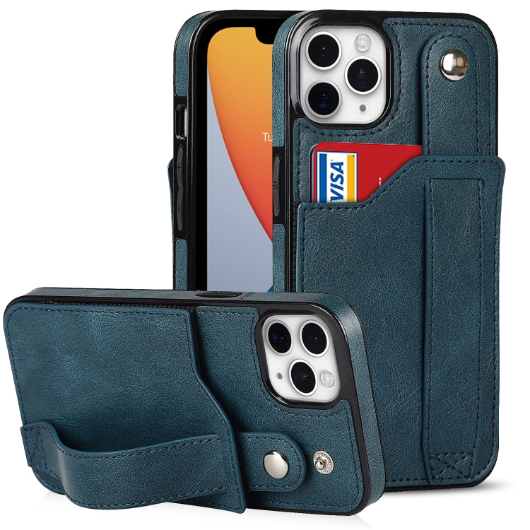 Crazy Horse Texture Shockproof TPU + PU Leather Case with Card Slot & Wrist Strap Holder, For iPhone 11 Pro Max, For iPhone X / XS, For iPhone XR