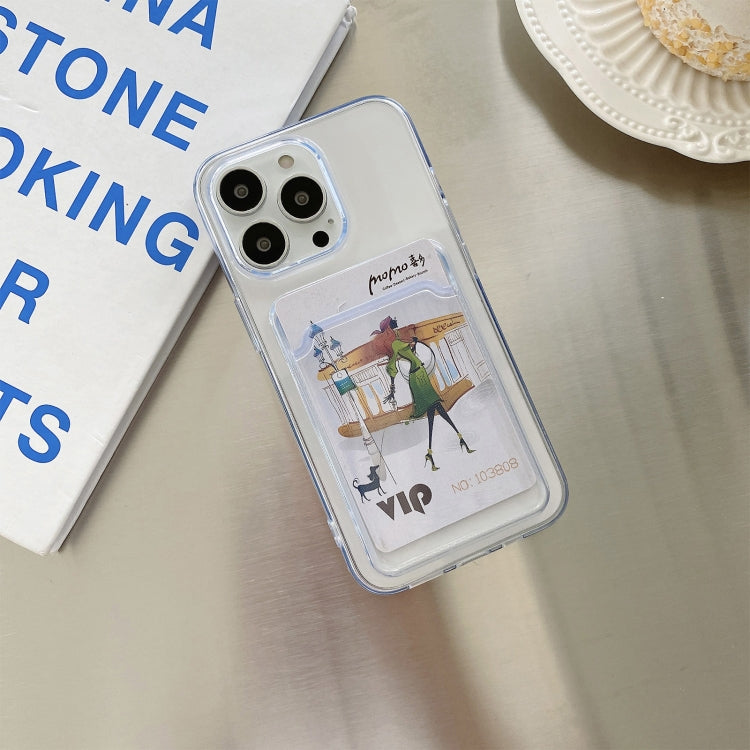 Coque de protection transparente en TPU antichoc avec fente pour carte, pour iPhone 13 mini, iPhone 13, iPhone 13 Pro, iPhone 13 Pro Max