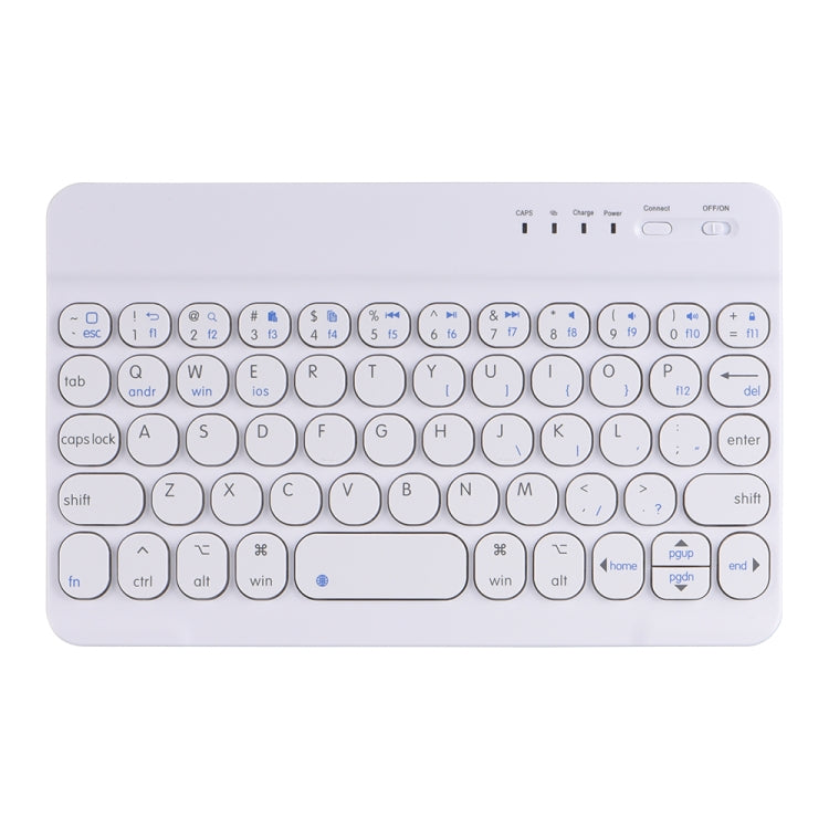 HY006 Round Keys Detachable Bluetooth Keyboard Leather Case with Holder for iPad mini 6, HY006
