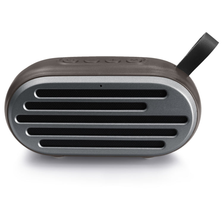 New Rixing NR-105 Mini TWS Metal Bluetooth Speaker Support Hands-free Call / FM, NR-105 (Black), NR-105 (Red), NR-105 (Blue), NR-105 (Brown)