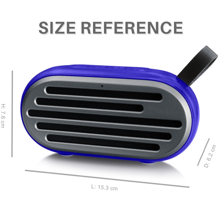 New Rixing NR-105 Mini TWS Metal Bluetooth Speaker Support Hands-free Call / FM, NR-105 (Black), NR-105 (Red), NR-105 (Blue), NR-105 (Brown)