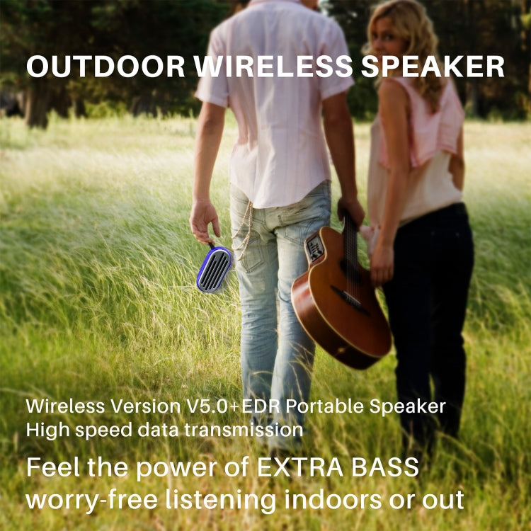 New Rixing NR-105 Mini TWS Metal Bluetooth Speaker Support Hands-free Call / FM, NR-105 (Black), NR-105 (Red), NR-105 (Blue), NR-105 (Brown)
