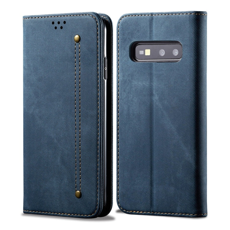 Denim Texture Casual Style Horizontal Flip Leather Case with Holder & Card Slots & Wallet