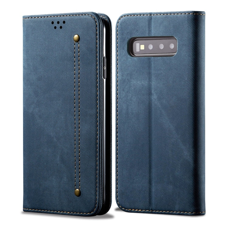 Denim Texture Casual Style Horizontal Flip Leather Case with Holder & Card Slots & Wallet