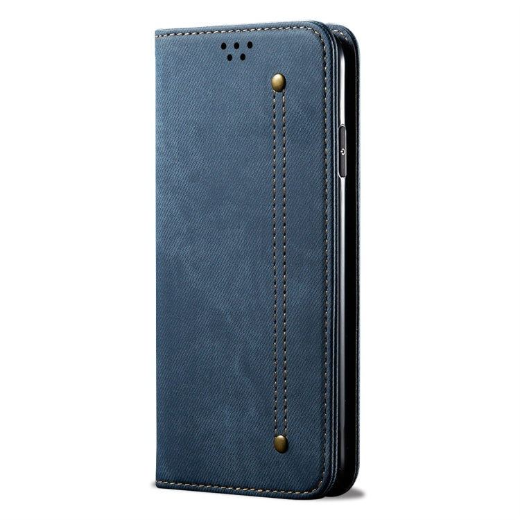 Denim Texture Casual Style Horizontal Flip Leather Case with Holder & Card Slots & Wallet