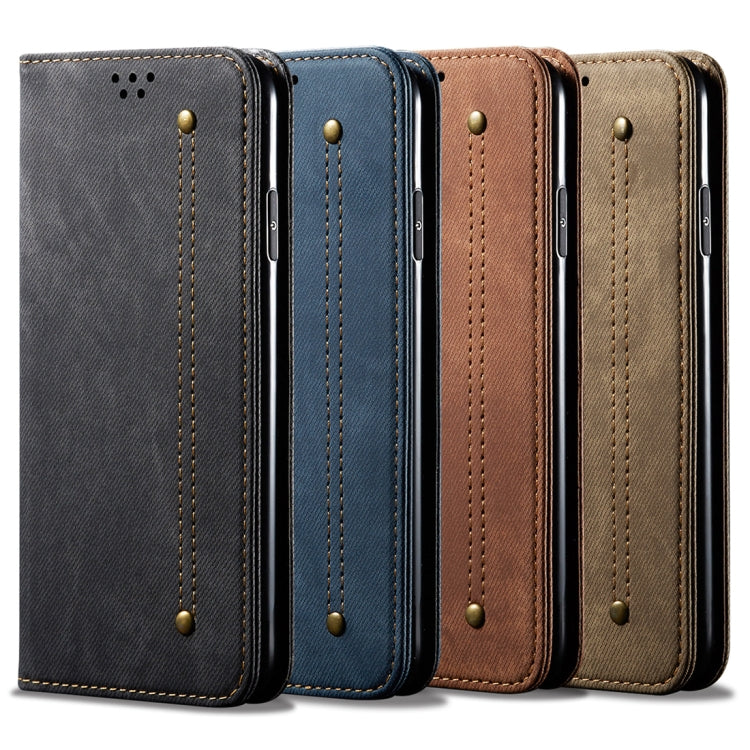 Denim Texture Casual Style Horizontal Flip Leather Case with Holder & Card Slots & Wallet