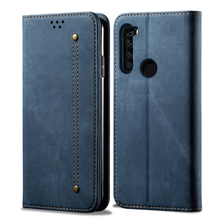 Denim Texture Casual Style Horizontal Flip Leather Case with Holder & Card Slots & Wallet