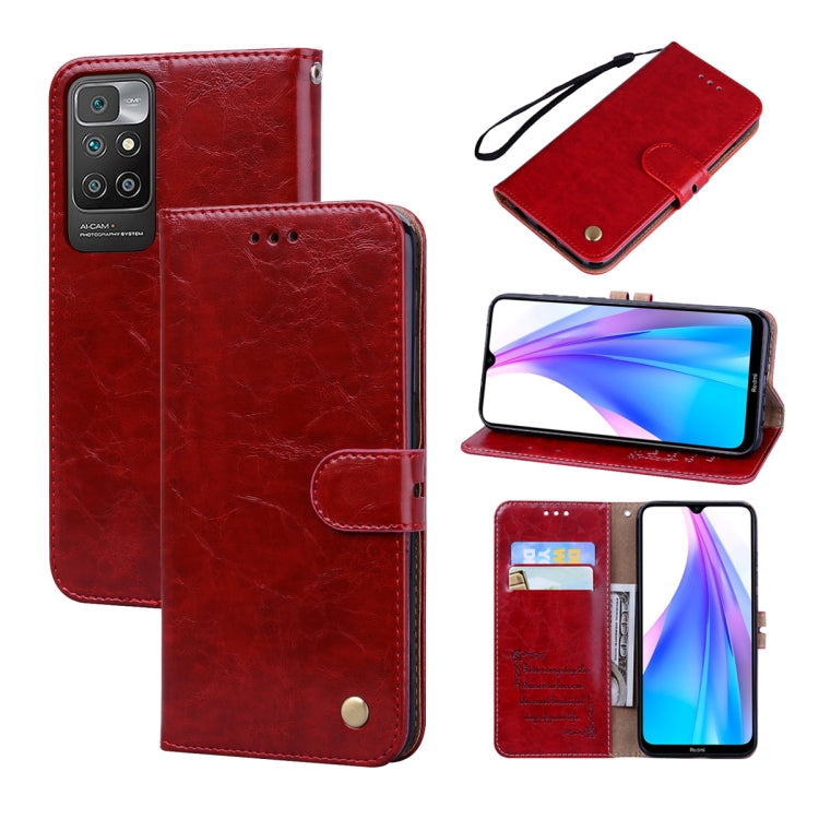 Business Style Oil Wax Texture Horizontal Flip Leather Case with Holder & Card Slots & Wallet, For iPhone 13, For iPhone 13 Pro, For iPhone 13 Pro Max, For Xiaomi Redmi 10