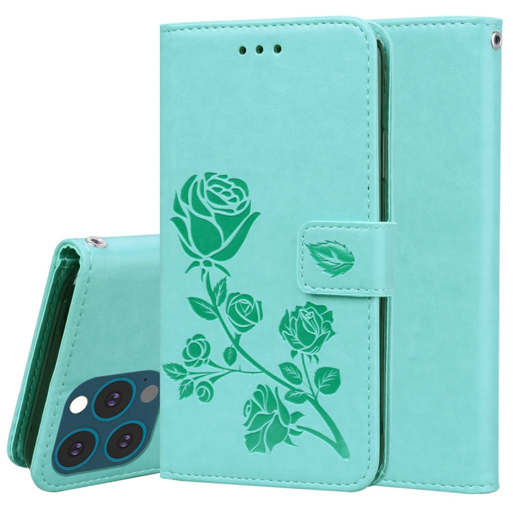 Rose Embossed Horizontal Flip PU Leather Case with Holder & Card Slots & Wallet, For iPhone 13 mini, For iPhone 13, For iPhone 13 Pro, For iPhone 13 Pro Max
