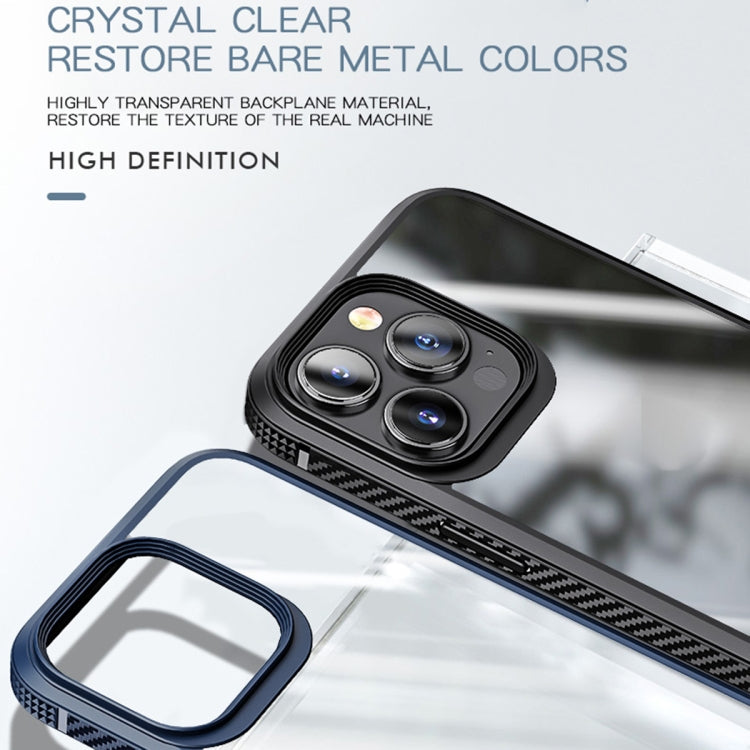 MG Series Carbon Fiber TPU + Clear PC Four-corner Airbag Shockproof Case