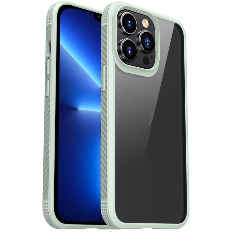 MG Series Carbon Fiber TPU + Clear PC Four-corner Airbag Shockproof Case