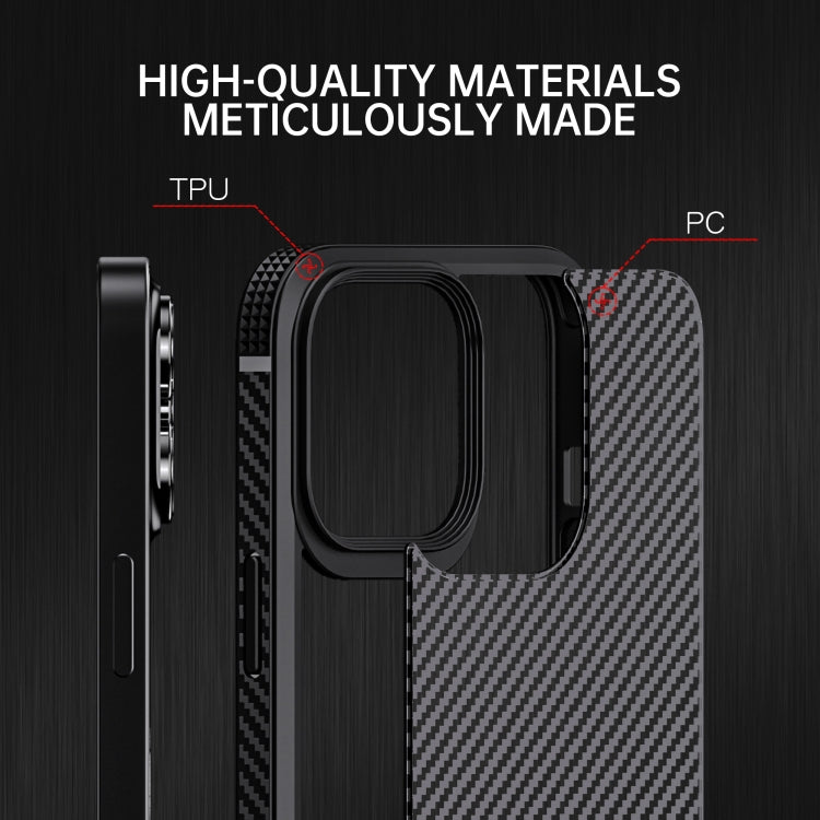 iPAKY MG Series Carbon Fiber TPU + PC Shockproof Case, For iPhone 13 mini, For iPhone 13, For iPhone 13 Pro, For iPhone 13 Pro Max