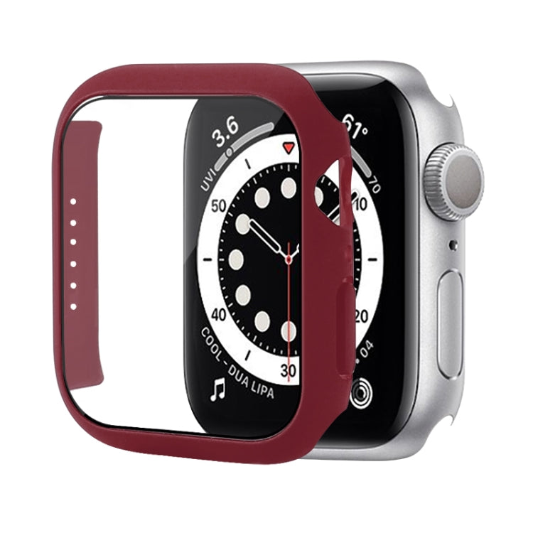 Shockproof PC Protective Case with Tempered Glass Film, For Apple Watch Series 8 / 7 41mm