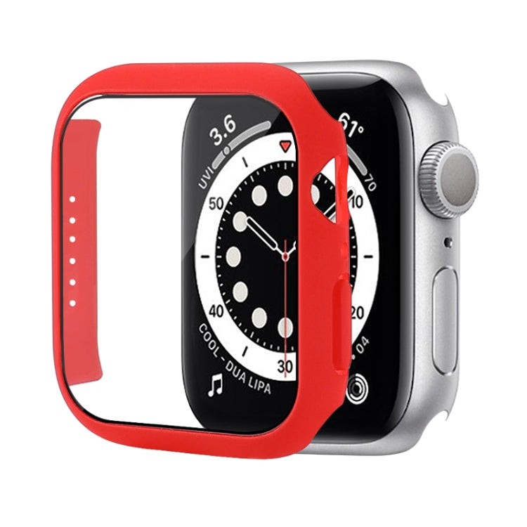 Shockproof PC Protective Case with Tempered Glass Film, For Apple Watch Series 8 / 7 45mm