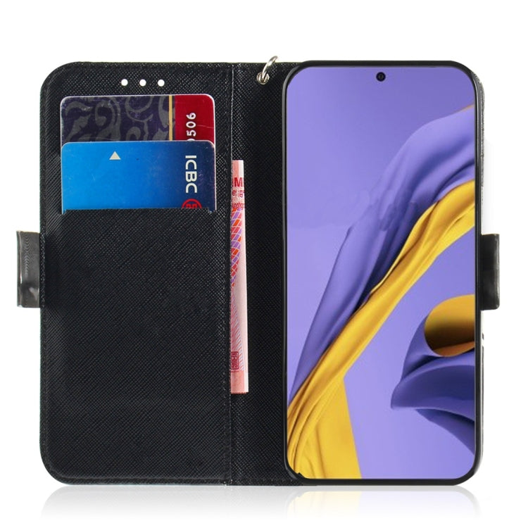 For Galaxy A51 3D Painting Pattern Coloured Drawing Horizontal Flip Leather Case with Holder & Card Slots & Wallet, Angry Bear, Hug Cat, Paecock, Zoo, Three Squirrels, Butterfly High Heel, Love Bear, Mognolia, Black White Cat, Cute Cat, Watercolor Flow...