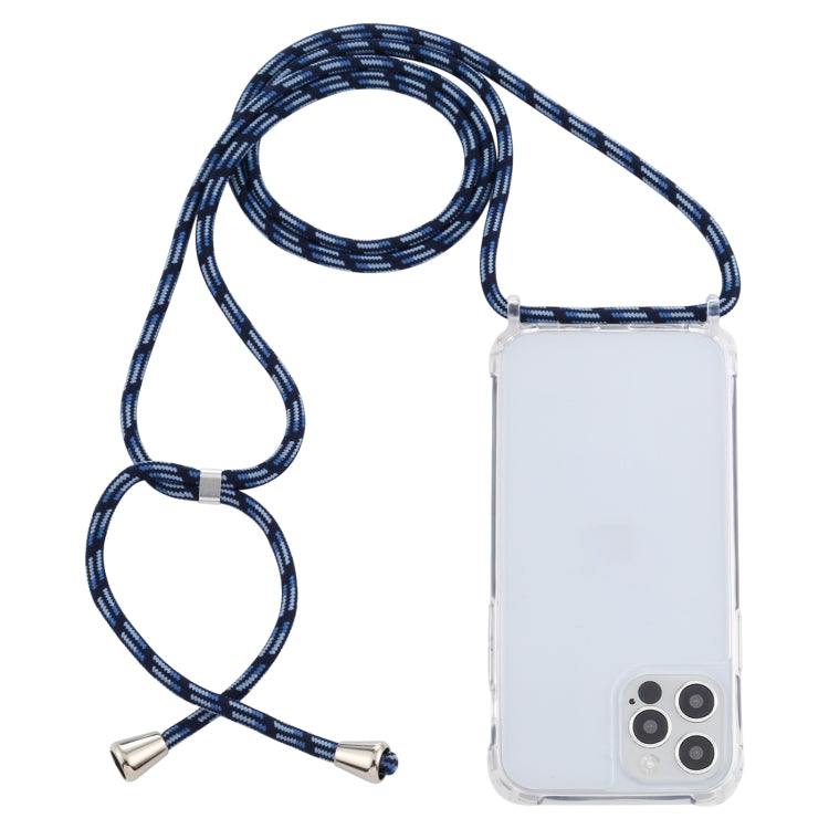 Transparent Acrylic Airbag Shockproof Phone Protective Case with Lanyard, For iPhone 13 Pro Max