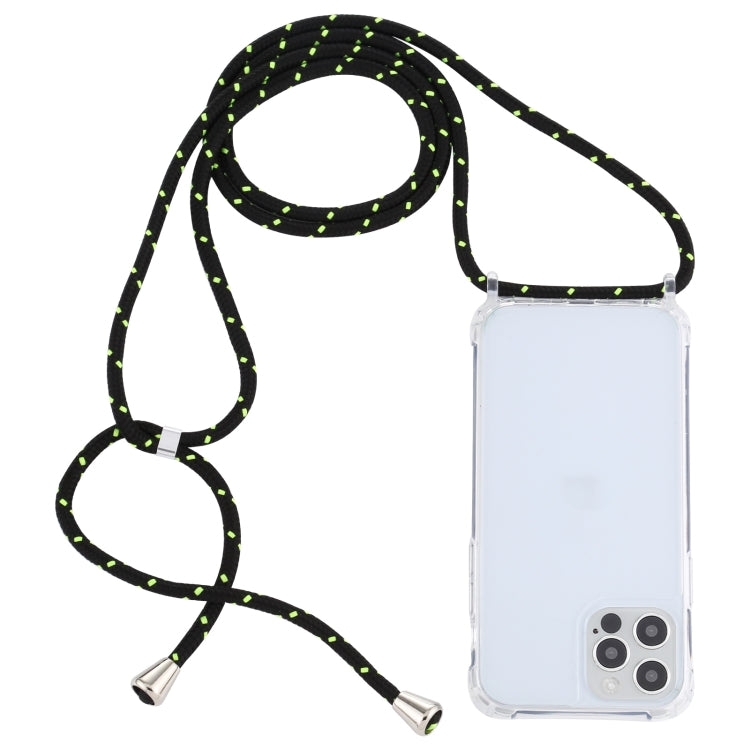 Transparent Acrylic Airbag Shockproof Phone Protective Case with Lanyard, For iPhone 13 Pro Max