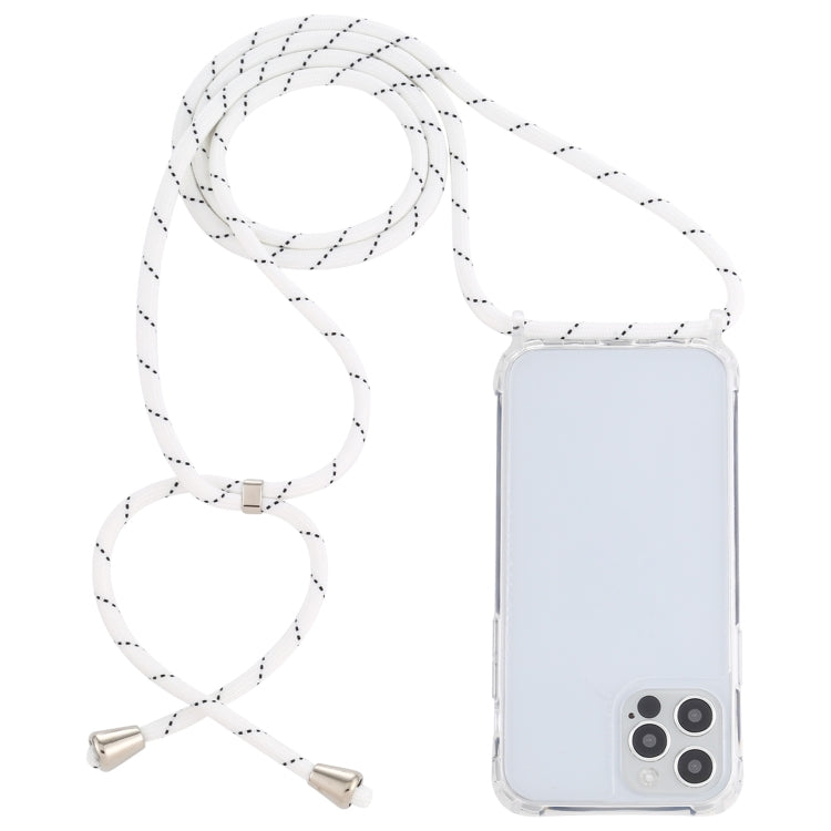 Transparent Acrylic Airbag Shockproof Phone Protective Case with Lanyard, For iPhone 13 Pro