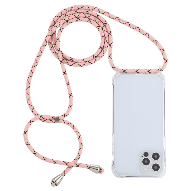Transparent Acrylic Airbag Shockproof Phone Protective Case with Lanyard, For iPhone 13 mini