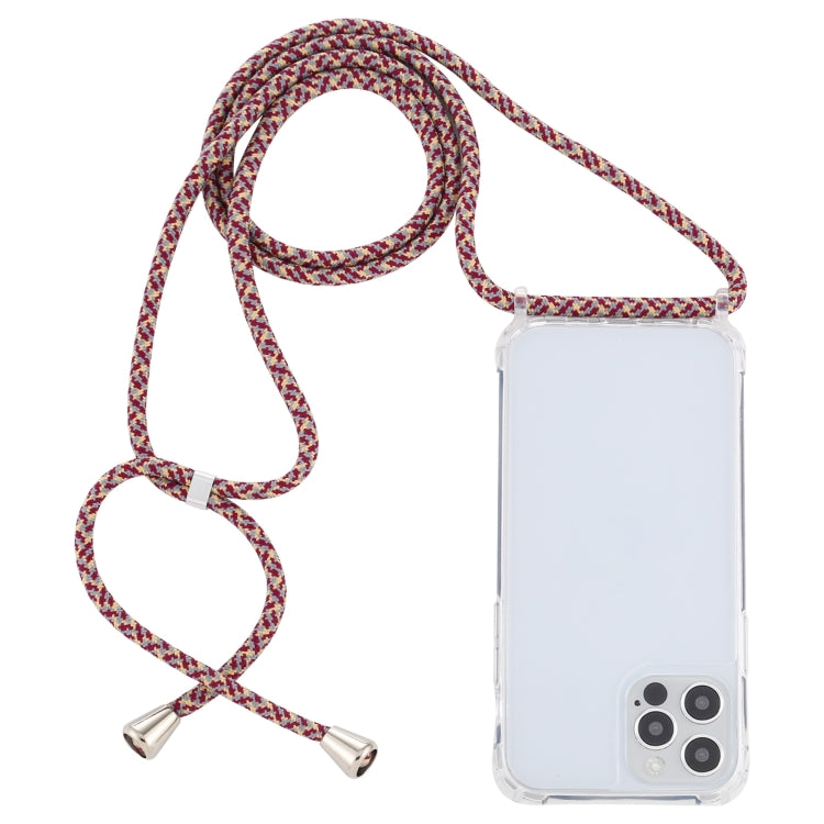 Transparent Acrylic Airbag Shockproof Phone Protective Case with Lanyard, For iPhone 13 mini
