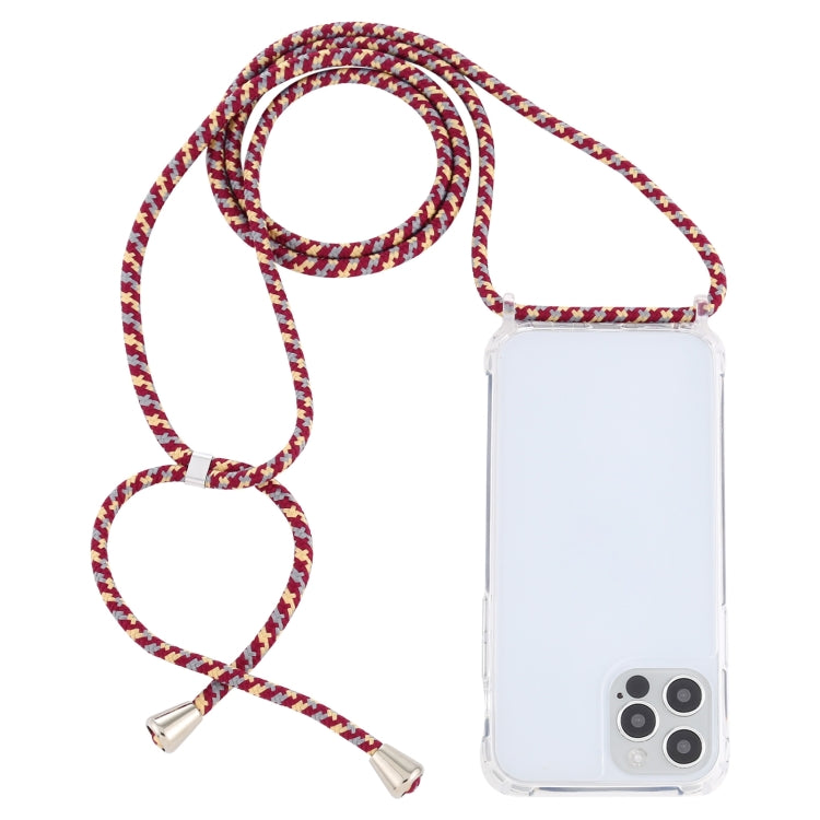Transparent Acrylic Airbag Shockproof Phone Protective Case with Lanyard, For iPhone 13 mini