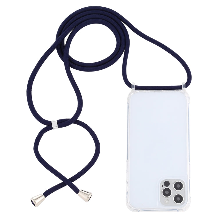 Transparent Acrylic Airbag Shockproof Phone Protective Case with Lanyard, For iPhone 13 mini