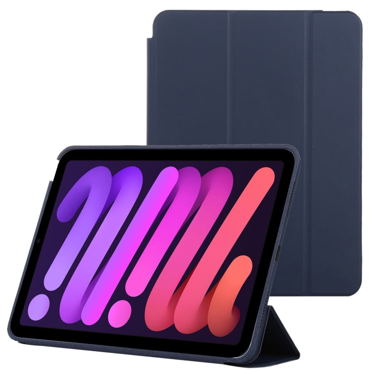 Étui en cuir intelligent à rabat horizontal 3 volets avec fonction veille/réveil et support, pour iPad mini 6