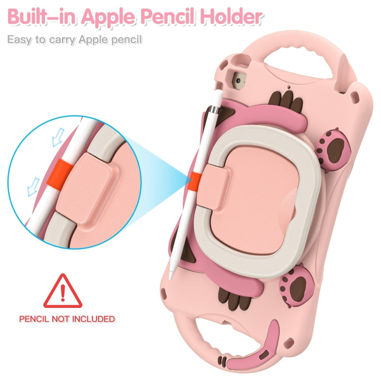 Étui de protection antichoc en EVA pour enfants, motif chat mignon, avec support, bandoulière et poignée, pour iPad mini 2019/4/3/2/1