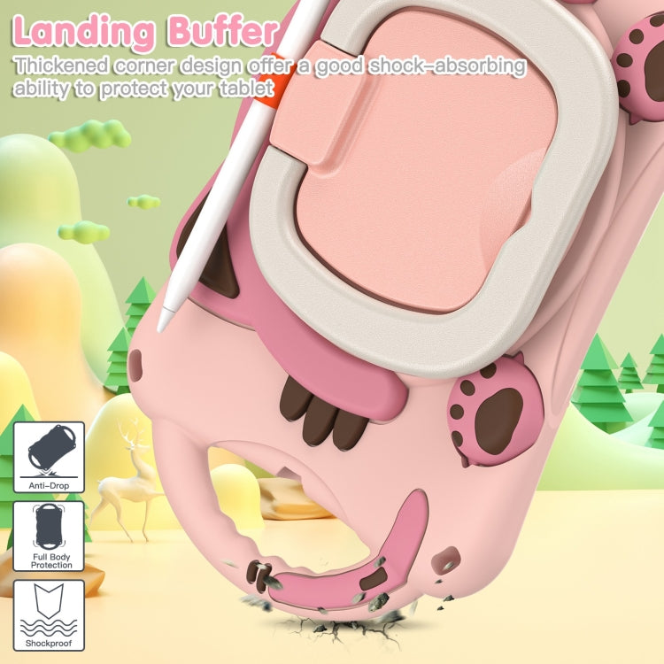 Étui de protection antichoc en EVA pour enfants, motif chat mignon, avec support, bandoulière et poignée, pour iPad mini 2019/4/3/2/1